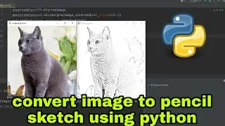 Generate Pencil Sketch from Photo in Python