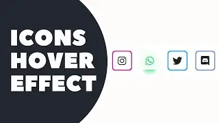 Social Media Icons Hover Effect Using HTML & CSS