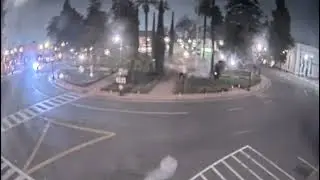 Car crashes into iconic Plaza Park in Orange