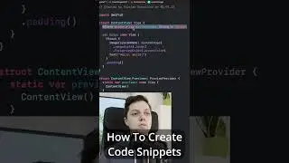 Save time with code snippets #shorts #swiftui #learnswiftui #xcode #appledeveloper