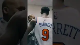 “One more, fellas.” 🗣️ #nba #knicks #rjbarrett #nbaplayoffs