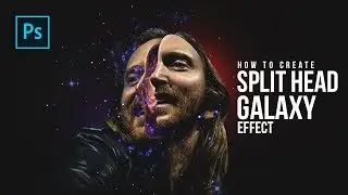 How to Create Split Head Galaxy Manipulation in Photoshop - 