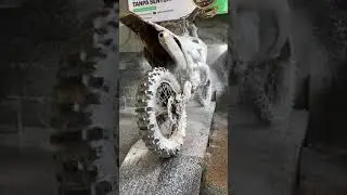 Cuci Motor Trail dengan kotoran super tebal tanpa sentuh?? Lokasi @dosroha.bikewash (Yogyakarta)