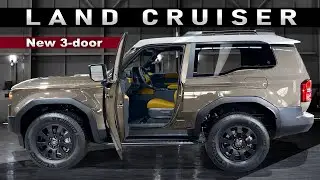 Three-Door Toyota Land Cruiser 2025 - Short Version of Upcoming Off-Roader for USA with 3 Doors