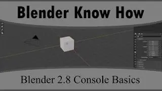 How To Get Started In The Console In Blender