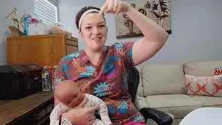 Breast/chestfeeding with a large breast