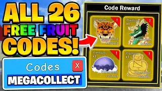 ALL 26 FREE MEGA FRUIT COLLECTION CODES IN ROBLOX BLOX FRUITS