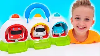 Vlad and Niki have fun with toy cars - Funny videos for kids