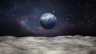 FREE | EARTH VIEW FROM MOON 3D ANIMATION | NON COPYRIGHTED VIDEO BACKGROUND | VSR