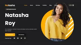 How to Create Personal  Portfolio  Website Using HTML and CSS and Vanila JavaScript