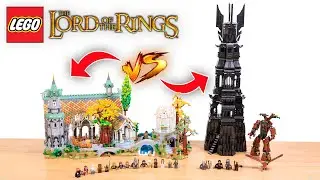 LEGO Tower of Orthanc (2013) VS Rivendell (2023)