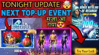 tonight Update 🤔 26 December Top Up Event | Upcoming Topup Event Free Fire | Next Topup Event | GG