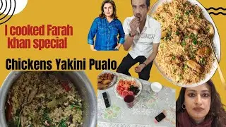 I tried to make #farahkhan special #chickenyakhnipulao l Family vlog l #trending l#couplevlogs