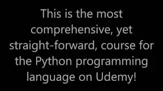 Complete Python Bootcamp