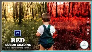 How to do Red Color Grading in Photoshop | Red Color Effect | Photoshop Tutorial