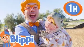 Blippi Sings His Favorite Dinosaur Songs! | Fun with Blippi! | Blippi Educational Songs for Kids