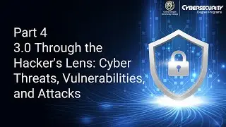 Part 4 - 3.0 Through the Hacker's Lens - Cyber Threat, Vulnerabilities, and Attacks