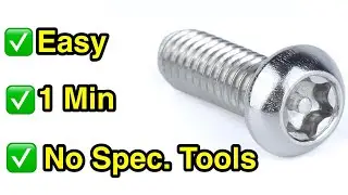 Easy: removal of tamper-proof security screws - NO SPECIAL TOOLS required