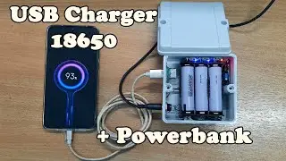 DIY USB battery charger 18650 + Powerbank. Зарядник аккумуляторов своими руками.