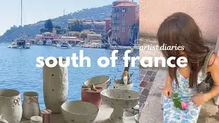 south of france diaries 🎀 final week on an artist residency, exhibiting my pottery