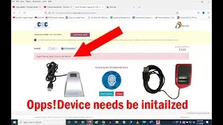 opps ! Device needs to be re-initialized/Mantra/Morpho/Pmjay/Chrome/Firefox