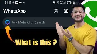 Ask Meta AI | What is Meta Ai on Whatsapp | meta AI new search feature On Whatsapp