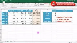 INDIRECT formula in Microsoft excel || Part 02 ||  Explanation with example.