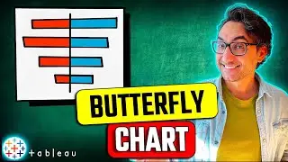 Tableau Charts: Butterfly (Tornado) Charts (2 Methods) | #Tableau Course #128