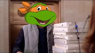 Michelangelo Delivers Pizza