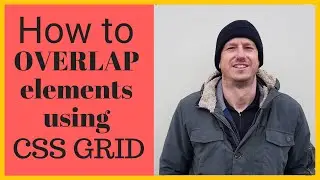 How to place one element on top of another using CSS Grid rather than resorting to position absolute