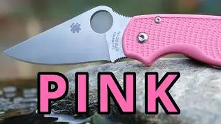 The PINK Spyderco Para 3 LW is PERFECT for this!