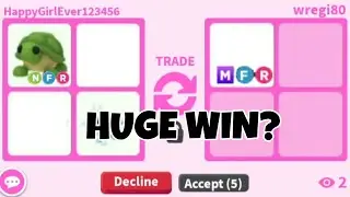 😱😝HUGE WIN! I GOT HIGH VALUE OUT OF GAME MEGA NEON LEGENDARY + HUGE WIN TRADE FOR GLACIER KITSUNE!