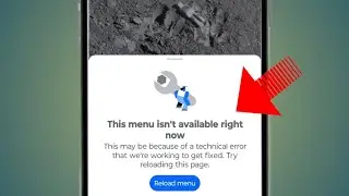 How to fix menu isn't available right now problem || Menu isn't available right now facebook problem