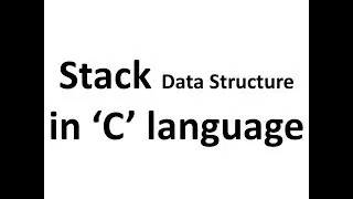 1.Stack (LIFO) Data Structure in C