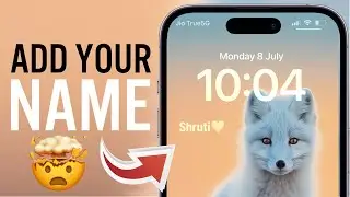 How To Add Your Name To iPhone Lock Screen !! | How To Add name On Lock Screen iPhone ( 2024 ) |