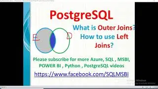 Postresql Tutorials | Left Joins in Postgresql | postgresql joins tutorials