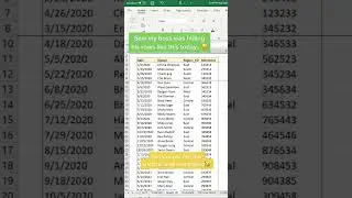 Save time hiding rows with this keyboard shortcut #excel #shorts