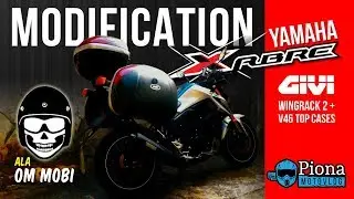 Modifikasi Yamaha Xabre / Mslaz / TFX 150 ala Motomobi - Cara Pasang Box Givi & Wingrack