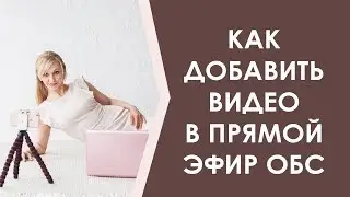 Как вставить видеоролик в прямой эфир с помощью ОБС студии.