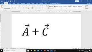 How to Add Arrow Above a Letter in Microsoft Word