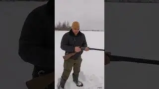 ТОЗ-63 16калибр отстрел патрона СИБИРЬ 3 б/к, на 35м.