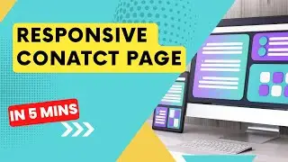 Responsive Contact Page design in 5 minutes | HTML and TailwindCSS | ICT Programming #webdesign