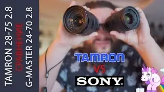 Tamron 28-75 2.8 Сравнение с Sony G- Master 24- 70 2.8 Tamron VS Sony