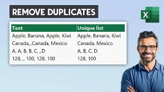 How to Remove Duplicates Within a Cell in Excel - Get Unique Values from a Single Cell