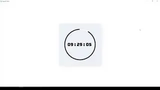 Flutter Digital Clock Desktop Preview #shorts