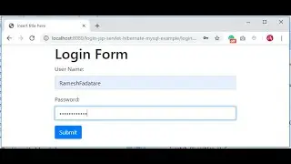 Login Application using JSP + Servlet + Hibernate + MySQL Example | Java Guides