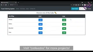 Food Ordering System in Django with Source Code - CodeAstro