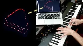 Drawing a Grand Piano with a Piano - Live MIDI Art