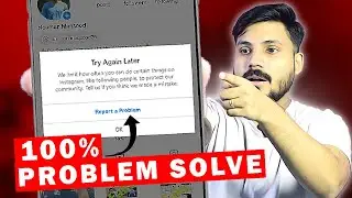 HOW TO FIX Try Again Later on Problem Instagram | Instagram try again later error Restrict Activity