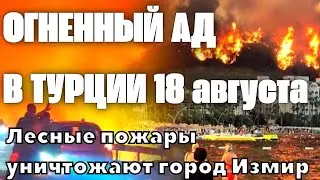 Огненный апокалипсис в Турции сегодня лесные пожары уничтожают город Измир